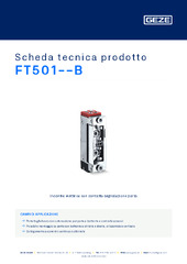 FT501--B Scheda tecnica prodotto IT