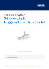 Süllyesztett függesztőprofil készlet Termék adatlap HU