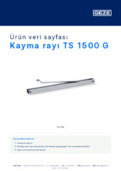 Kayma rayı TS 1500 G Ürün veri sayfası TR