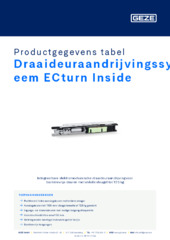 Draaideuraandrijvingssysteem ECturn Inside Productgegevens tabel NL