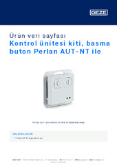 Kontrol ünitesi kiti, basma buton Perlan AUT-NT ile Ürün veri sayfası TR