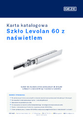 Szkło Levolan 60 z naświetlem Karta katalogowa PL