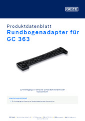 Rundbogenadapter für GC 363 Produktdatenblatt DE