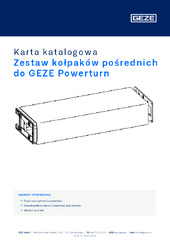 Zestaw kołpaków pośrednich do GEZE Powerturn Karta katalogowa PL