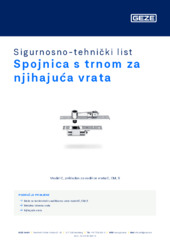 Spojnica s trnom za njihajuća vrata Sigurnosno-tehnički list HR