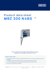 MBZ 300 N48G  * Product data sheet EN