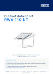 RWA 110 NT Product data sheet EN