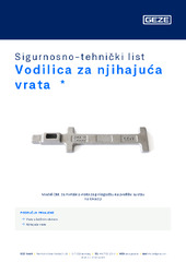 Vodilica za njihajuća vrata  * Sigurnosno-tehnički list HR