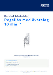 Regellås med överslag 10 mm  * Produktdatablad SV