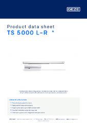 TS 5000 L-R  * Product data sheet EN