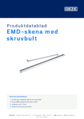 EMD-skena med skruvbult Produktdatablad SV