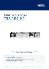 TSA 160 NT Ürün veri sayfası TR