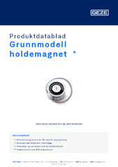 Grunnmodell holdemagnet  * Produktdatablad NB
