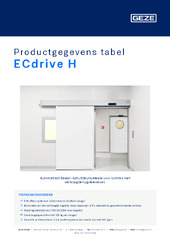ECdrive H Productgegevens tabel NL