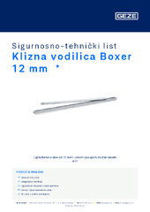 Klizna vodilica Boxer 12 mm  * Sigurnosno-tehnički list HR