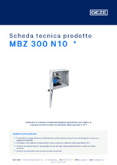 MBZ 300 N10  * Scheda tecnica prodotto IT