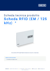 Scheda RFID (EM / 125 kHz)  * Scheda tecnica prodotto IT
