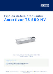 Amortizor TS 550 NV Fișa cu datele produsului RO