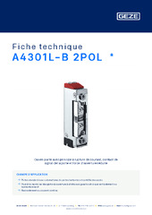 A4301L-B 2POL  * Fiche technique FR