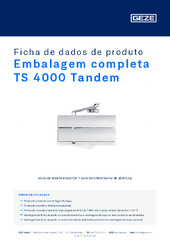 Embalagem completa TS 4000 Tandem Ficha de dados de produto PT