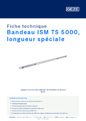 Bandeau ISM TS 5000, longueur spéciale Fiche technique FR