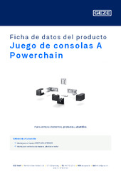 Juego de consolas A Powerchain Ficha de datos del producto ES