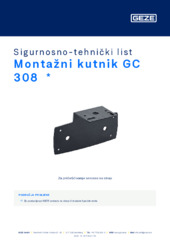 Montažni kutnik GC 308  * Sigurnosno-tehnički list HR