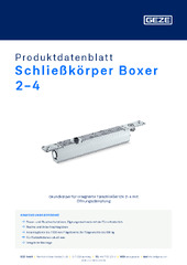 Schließkörper Boxer 2-4 Produktdatenblatt DE