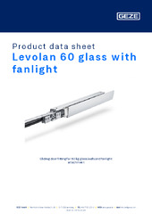 Levolan 60 glass with fanlight Product data sheet EN