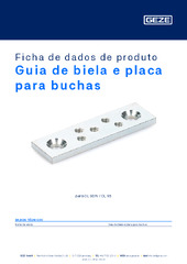Guia de biela e placa para buchas Ficha de dados de produto PT