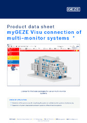 myGEZE Visu connection of multi-monitor systems  * Product data sheet EN
