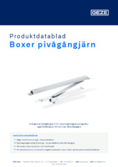 Boxer pivågångjärn Produktdatablad SV