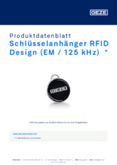 Schlüsselanhänger RFID Design (EM / 125 kHz)  * Produktdatenblatt DE