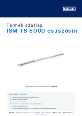 ISM TS 5000 csúszósín Termék adatlap HU