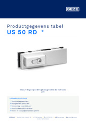 US 50 RD  * Productgegevens tabel NL