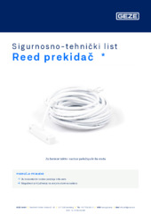 Reed prekidač  * Sigurnosno-tehnički list HR