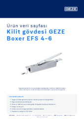 Kilit gövdesi GEZE Boxer EFS 4-6 Ürün veri sayfası TR