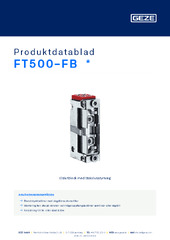 FT500-FB  * Produktdatablad SV