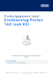 Eindaanslag Perlan 140 (ook KS) Productgegevens tabel NL