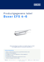 Boxer EFS 4-6 Productgegevens tabel NL