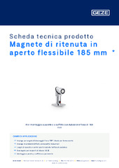 Magnete di ritenuta in aperto flessibile 185 mm  * Scheda tecnica prodotto IT