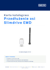 Przedłużenie osi Slimdrive EMD Karta katalogowa PL