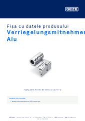 Verriegelungsmitnehmer Alu Fișa cu datele produsului RO