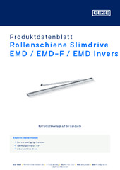 Rollenschiene Slimdrive EMD / EMD-F / EMD Invers Produktdatenblatt DE