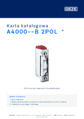 A4000--B 2POL  * Karta katalogowa PL