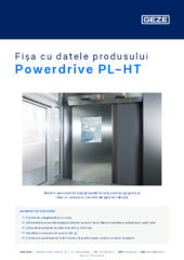 Powerdrive PL-HT Fișa cu datele produsului RO