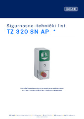 TZ 320 SN AP  * Sigurnosno-tehnički list HR
