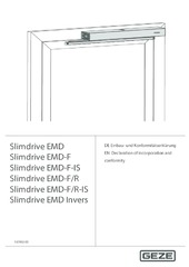 Declarație de conformitate CS DA DE EN ES FI FR HR HU IT NL PL PT RO SL SV (741050)