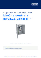Mrežna centrala myGEZE Control  * Sigurnosno-tehnički list HR