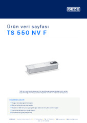 TS 550 NV F Ürün veri sayfası TR